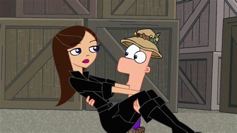 ferb girlfriend|phineas and ferb vanessa kiss.